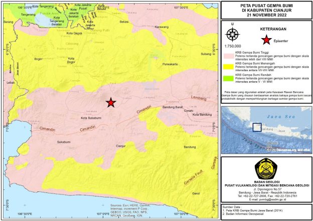 Gempa M Guncang Cianjur Badan Geologi Kirim Tim Tanggap Darurat Mimir